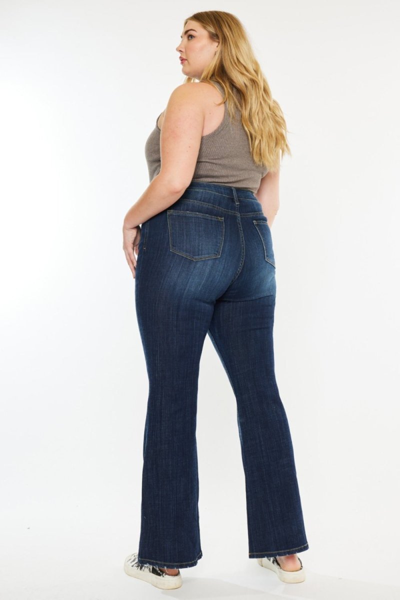Kancan Full Size Mid Rise Flare Jeans - Bottoms Sale